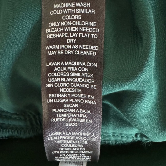 White House Black Market | Dark Green Slim Ankle Pants - Picture 9 of 9